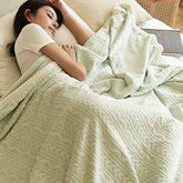 Yickyue Autumn Winter Thickened Blanket Nap Blanket Sofa Bed Milk Fleece Flannel Blanket Cover Plaid Bedspread Quilt Coral Plush Bedding