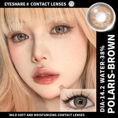 2Pcs Natural Color Contact Lenses for Eyes Korean Brown Lenses Beauty Fashion Gray Lense Blue Eye Lenses Pink Contacts