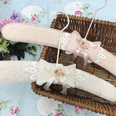 YICKYUE - Clothes Hanger Lace Flower Wardrobe Decorative Clothes Hook Clothing Store Pink Bow Hangers Home Decor Clothes Drying Hangers