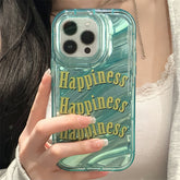 YICKYUE - Fashion Letter Phone Case For iPhone 11 Case iPhone 14 Pro Max 13 12 Pro XS Max XR 7 8 Plus SE Shockproof Soft Clear Laser Cover