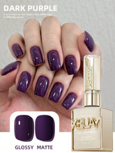 YICKYUE - 15ml Dark Purple Gel Nail Polish Starter Pure Soak Off No Wipe Nail Gel Polish Suitable For All Seasons