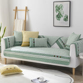 Plaid Sofa Towel Cotton Sofa Cover for Living Room Four Season Universal Quilted Carpet Rugs Slip Resistant Couch Cover CHAUSUB