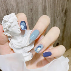 Daisy Detachable False Nails Sweet Simple Decals French Fake Nails with designs Beauty Ballerina Nail Tips Art for Women
