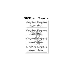 Waterproof Temporary Tattoo Sticker Line Letter Body Art Fake Tattoo Flash Tattoo Finger Female