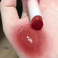 Yickyue Mirror Water Light Lipstick Girl Mirror Water Light DuDu Lip White Lip Gloss Girl Lips Make-up New Square Tube Lipstick Girls