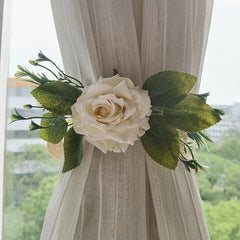 2 PCS Flowers Curtain Tie-back Curtain Decor Decorative Curtains Home Decoration Accessories For Living Room Bedroom Window