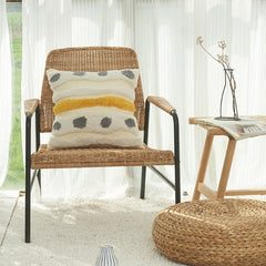 Cotton velvet tassel pillowcase hand-embroidered Nordic Moroccan geometric sofa cushion cover p32