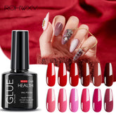 ROHWXY UV Gel Hybrid Varnishes For Nails Art Design Semi-permanent Nail Gel Polish For Stamping Nail Lacquer For Manicure Tools