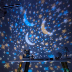 Starry Sky Projector Dream Moon Universe Ocean Music Box Bedroom Romantic Rotating Night Light Children's Birthday Gift