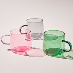 2PC Nordic glass coffee cup milk tea beer heat resistant cocktail wine mug Drinkware tumbler cups household Big mugs