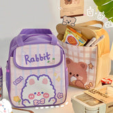 Kawaii Bear Portable Lunch Bags Cute Thermal Insulated Lunch Box Tote Cooler Handbag Bento Pouch Office School Food Storage Bags