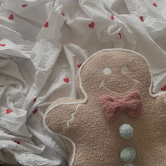 Yickyue Soft Nordic Lovely Gingerbread Man Toast Slice Living Room Sofa Cushion Tatami Bay Window Decoration