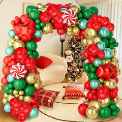 YICKYUE - Christmas Arch Balloon Kits Merry Christmas Decor for Home 2024 Christmas Balloon Xmas Ornament Navidad Natal New Year Gift 2025