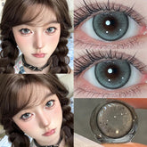 YICKYUE 1 Pair Colored Contact Lenses with Degree Myopia Lenses Free Shipping Korean Lenses High Quality Lens Natural Comfort