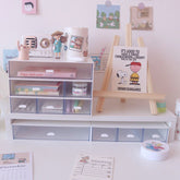 Large Capacity Multifunction Darwer Storage Box Cosmetic Makeup Container Organizing Boxes Dolls Collection for Home