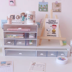 Large Capacity Multifunction Darwer Storage Box Cosmetic Makeup Container Organizing Boxes Dolls Collection for Home