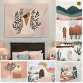 Modern Minimalist Tapestry Ins Style Background Hanging Cloth Dormitory Wall Decoration Photo Props Home Wall Printed Tapestries