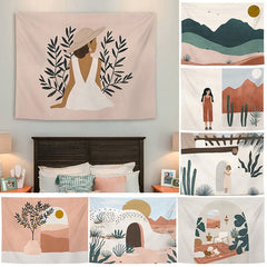 Modern Minimalist Tapestry Ins Style Background Hanging Cloth Dormitory Wall Decoration Photo Props Home Wall Printed Tapestries