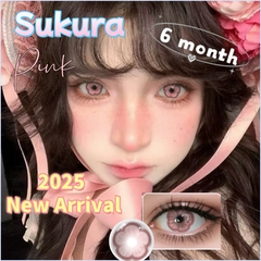 YICKYUE Colored Contact Lenses Beauty Natural Red Blue Green Lenses for Eyes Cosplay Makeup 1Pair Yearly Cosmetic Lens