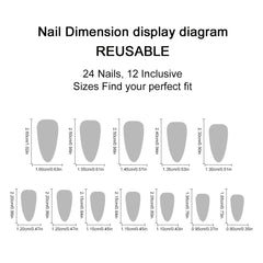 YICKYUE - 24PCS Ocean Style Fake Nails Press On Long Stiletto Nails with Starfish Stars Decor Removable Golden French False Nails Almond