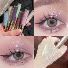 Yickyue Shimmer Double-head Eyeshadow Liquid Matte Pearlescent Eye Shadow Korean Makeup Eyes Glitter Beauty Long Lasting Cosmetics