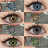 YICKYUE - 1 Pair New Natural Colored Contact Lenses for Eyes Blue Lenses Green Eye Lenses Brown Lenses Yearl Gray Contact Lenses