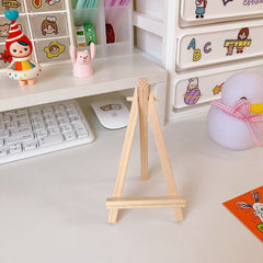 1pc Phone Holder Bracket IPad Tablet Stand Wooden Mobile Phone Tabletop Holder Organization Supplies for Stationery Cute