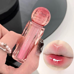 YICKYUE - Mirror Liquid Lipstick Tint Water Light Moisturizing Lip Gloss Red Lip Glaze Clear Lastinig Natural Nude Pink Makeup Cosmetics