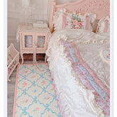 Yickyue Pink Carpet For Girls bown Children's Floor Soft Mat Living Room Decoration Teen Doormat Nordic Red Cute Large Size Rugs