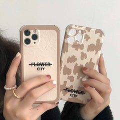 3D Relief Leopard embroidery soft silicone phone case for iphone 12 mini 11 pro max 8 7 plus se 2020 xsmax x xr coffee cover