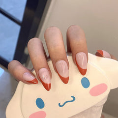 Yickyue 24pcs/box French False Nails Supplies for Professionals Elegant Removable Press on Nails Coffin Fake Nail Accessories