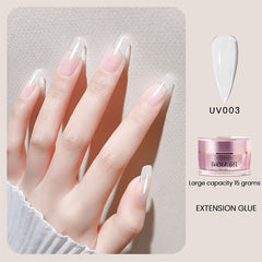 MAYCHAO 15ml Nail Polish Extention Gel Nail Tips Quick Building UV Builder Glue Repair Broken Finger Prolong Form Manicure Tools