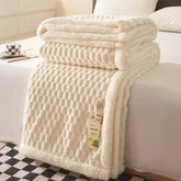 Yickyue INS Wind Lamb Fleece Blanket Napping Blanket Thickened Coral Milk Velvet Double Sided Office Cover Bed Sofa Blanket Winter Warm