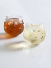 Lovely Little Flower High Borosilicate Tumbler Glass Office Drinking Cup Household Tea Cup Milk Coffee Cup Creative Cool Cup