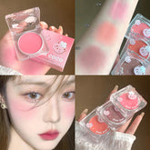 Yickyue Korean Monochrome Powder Blusher Lustrous Matte White Tender Pink Orange Powder Blusher Available All Year Round