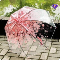 Transparent Semi Automatic Long Handle Windproof Umbrella For Travel Women Sun Rain Auto Compact Windproof Style Men Umbrella
