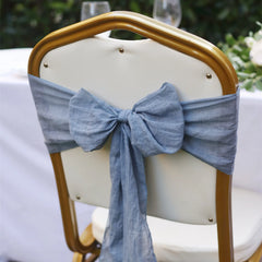 YICKYUE - 12PCS Wedding Chair Sashes Bow Knot Ribbon Tie Band for Party Hotel Event Banquet Birthday Graduations Engagements Chair Decor