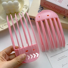 YICKYUE - Fluffy Hairpin Curling Bangs Clips 6/3Teeth Hair Roots Volumizing Hair Clips Women Fixed Shape Clips Volume Hair Curling Roller