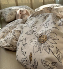 YICKYUE - Romantic vintage pastoral flower bedding set,twin full queen french floral cotton home textile bed sheet pillow case quilt cover