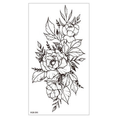 42 Designs Waterproof Temporary Tattoo Stickers Small Full Arm Flower Arm Tattoo Sticker Flower Waterproof Lasting For Men Women