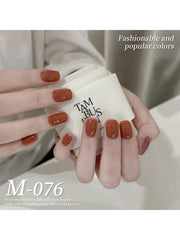 YICKYUE - 1pc 15ML orange Gel Nail Polish Unscented Soak Off UV LED Formula, Popular Green Shades, Perfect Gift For Spring