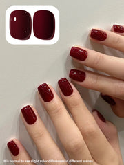 YICKYUE - 1pc 15ml Hawthorn Red Gel Nail Polish Starter Pure Soak Off No Wipe Nail Gel Polish Suitable For All Seasons