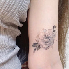 Waterproof Temporary Tattoo Stickers Sketch Flower Tattoo Flash Tattoo Arm Female