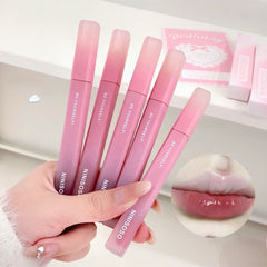 YICKYUE - Water Mist Lip Glaze Moisturizing Silky Mirror Glass Liquid Lipstick Natural Makeup Korean Girls Waterproof Lip Gloss Cosmetics