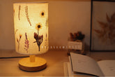 Mushrooms 9527 Homemade Ancient Style Plant Pressed Flower Table Lamp Bedroom Bedside Lamp Diy Material Package Birthday Gift