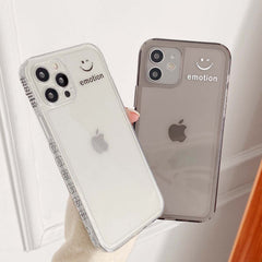 Smiley cute smile phone case for iphone 12 mini 7 8 plus 11 pro max se x xr xs max soft silicone cartoon couple cover capa