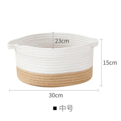 Large storage basket clothes dirty clothes basket bedroom dirty clothes baby toys woven storage basket Japanese style