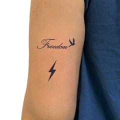 YICKYUE - 1PC Fairy Wings Sun Shiny Tattoo Sticker Waterproof Hand Body Art Fake Tattoos For Women Makeup Dance Music Festival