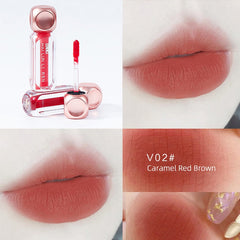 Yickyue The New Lip Glaze Lip Mud Texture Transparent Tube Lip Glaze Velvet Matte Lipstick Lasting Gilrs Students Lip Makeup Cosmetics