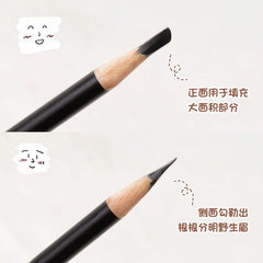YICKYUE - 2 in 1 Eyebrow Pencil Tattoo Professional Microblading Pen Waterproof Eyebrow Enhancers Sweat Proof Natural Lasting Eyebrow Pen